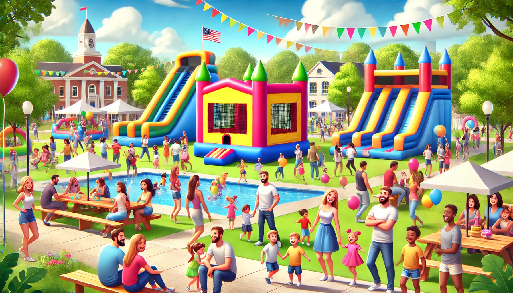 City Event bounce house party