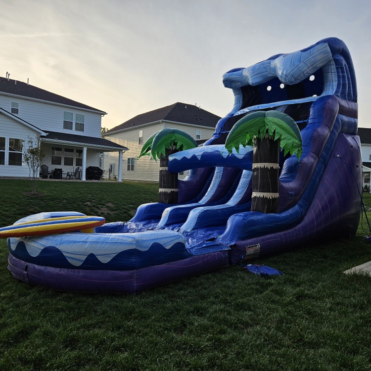 Dual Lane 18' Surfs Up Waterslide